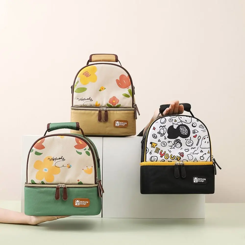 

Многофункциональный рюкзак для беременных, портативная двухслойная изолированная сумка для хранения, легкая большая вместительная сумка для мамы, еда