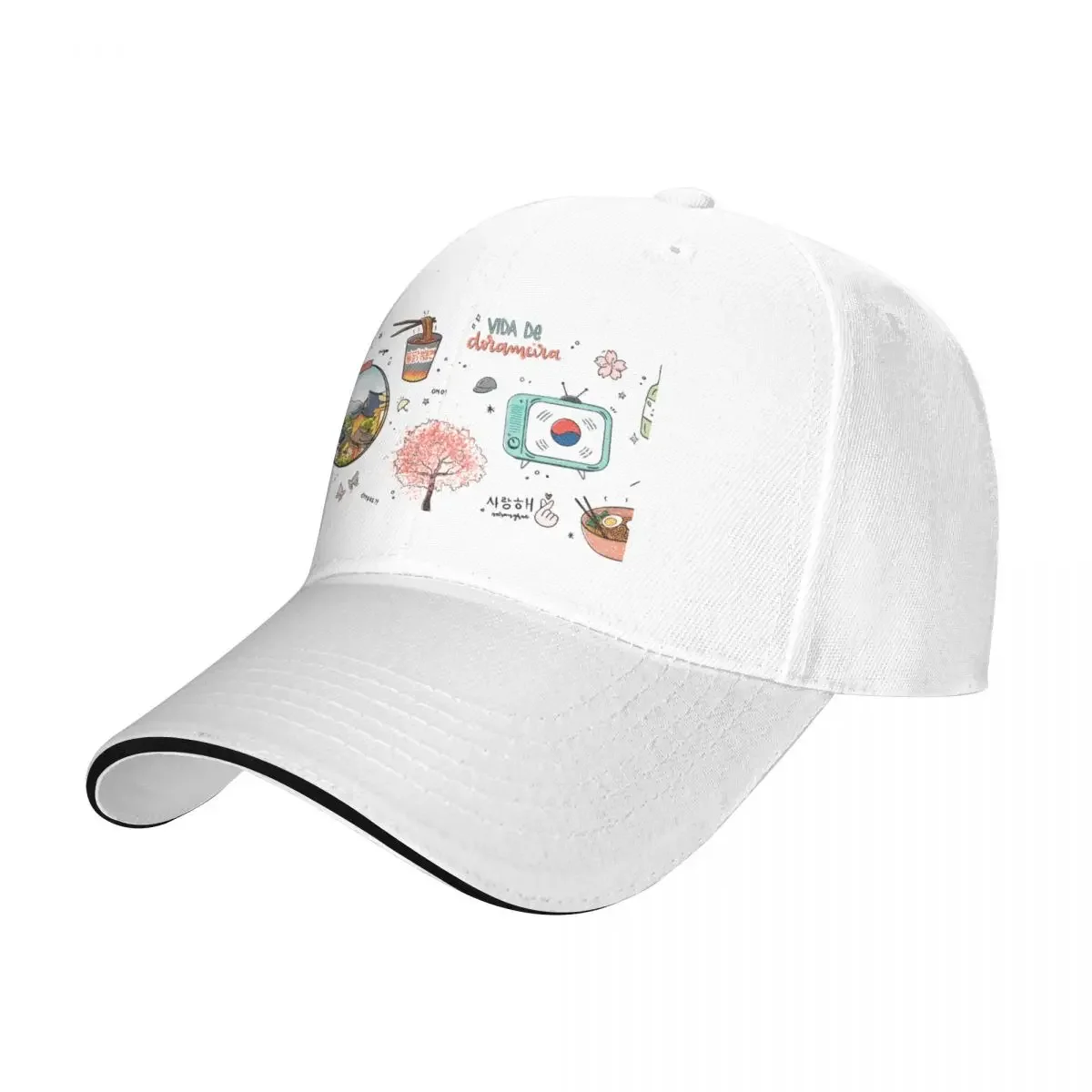 Kdrama dorama Korean drama k-drama soju Korea cherry blossom Baseball Cap cute Designer Hat beach hat Horse Hat Women Men's