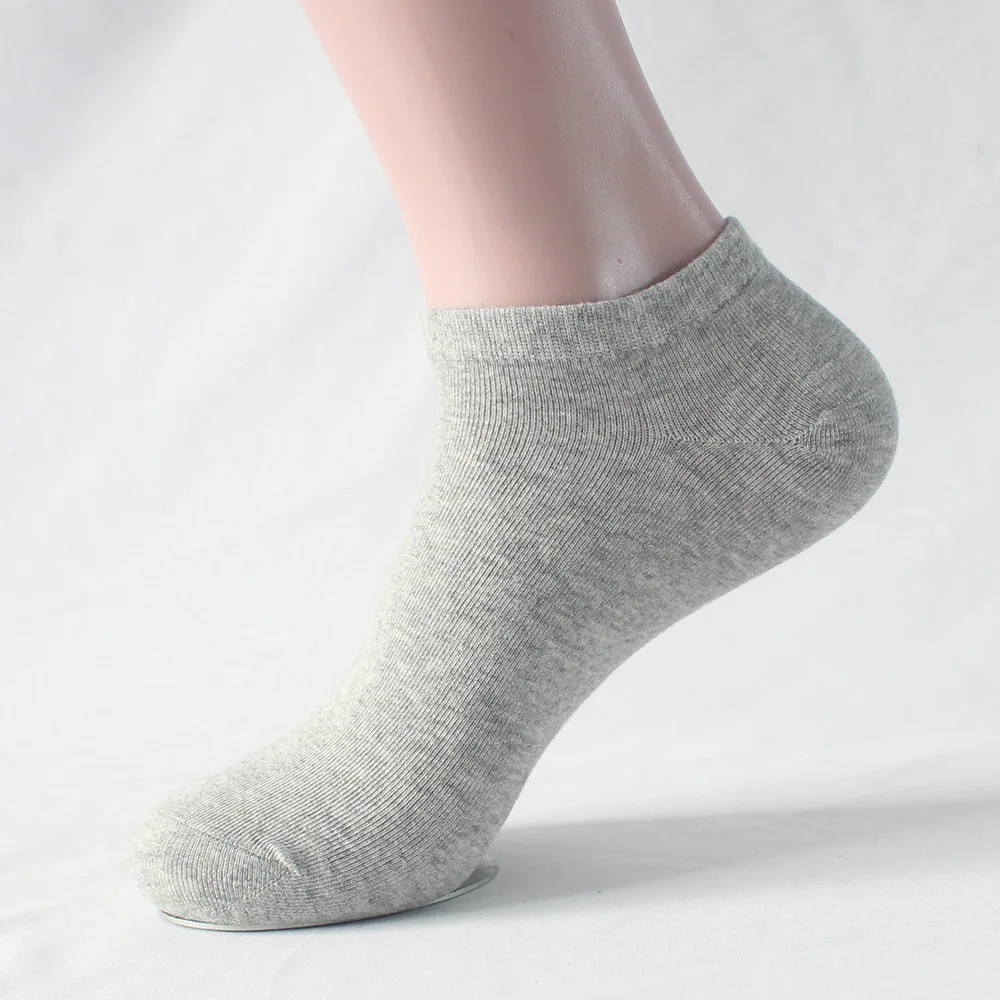 5 Paar Sommer-Herren-Bootssocken aus 100 % Baumwolle, dünn, atmungsaktiv, hochwertige kurze Socken, schwarz, weiß, Damen-Alltags-Knöchelsocken – Detail 7