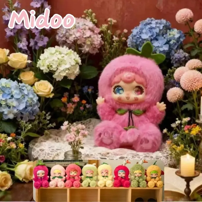

Midoo Fruit Baby Having Fun Series, плюшевая виниловая глухая коробка, креативное животное, мультяшное модное украшение для стола, загадочная коробка, подарок-сюрприз