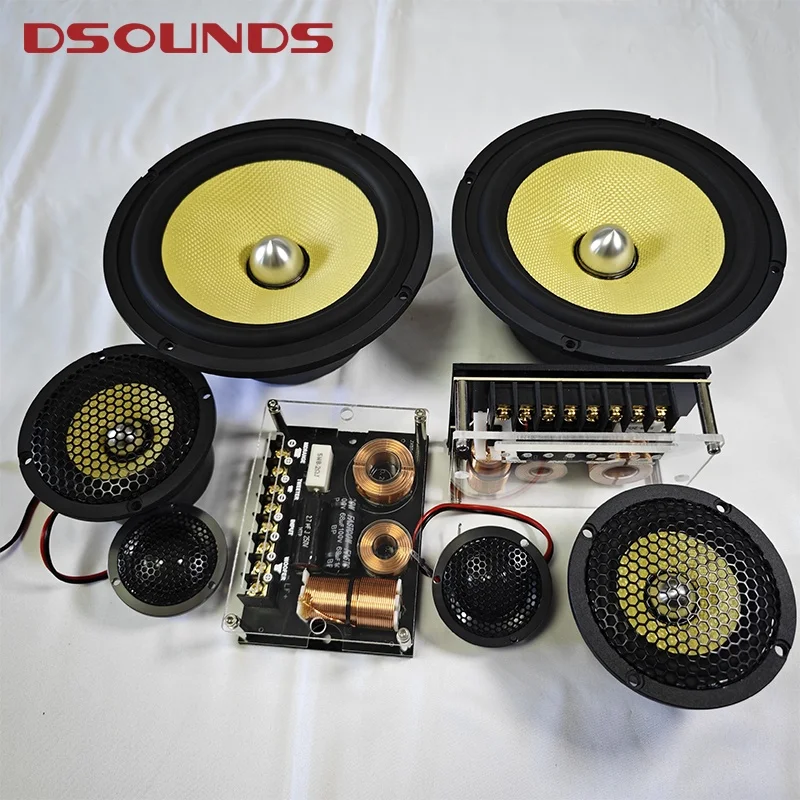 

6.5 Inch Car Woofer Speaker 3-Way Car Speaker Component Speaker with Bulletproof Cloth Cone 150Wrms Power for Car Audio