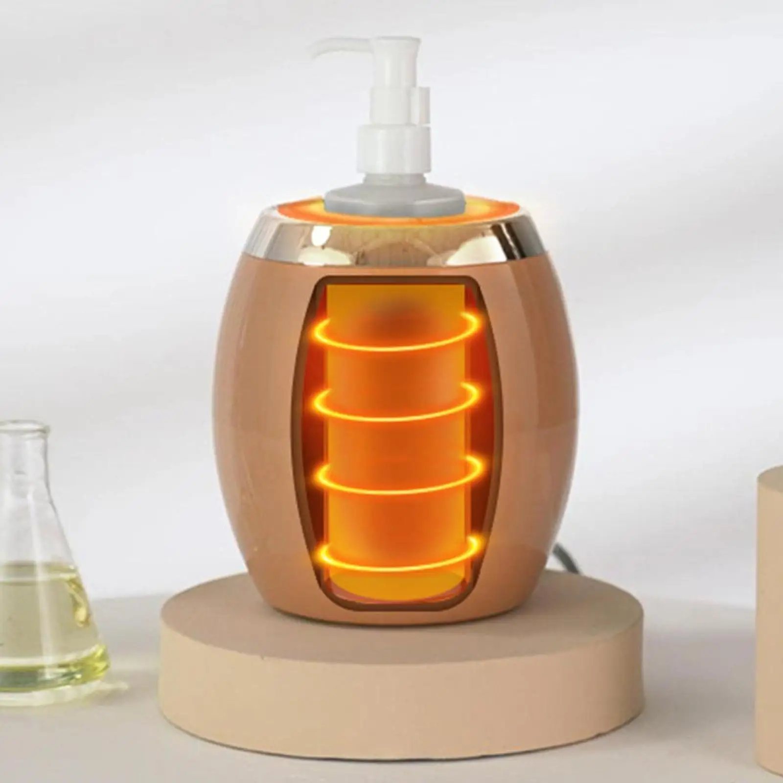 Massage Oil Hot Quick Heating Bottle Warmer Electric Lotion Dispenser for Travel Beauty Salon