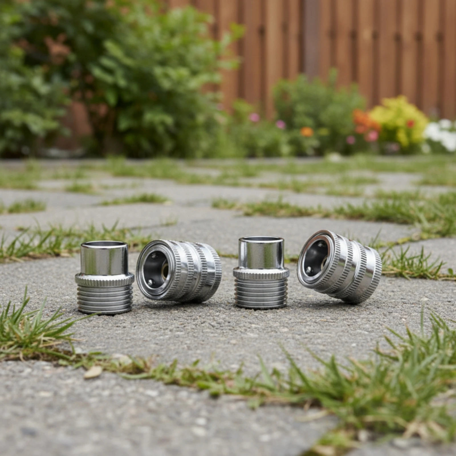 4 Pieces Pressure Washer Hose Adapter Corrosion-Resistant 3/4 Inch Garden Hose to 1/2 Inch Quick-Connect Adapter
