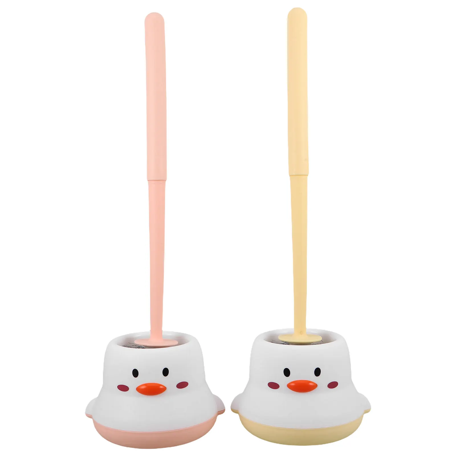 

Набор из 2-х ершиков для унитаза с держателем - компактный отдельно стоящий ершик для унитаза с длинной ручкой для глубокой очистки плитки и углов