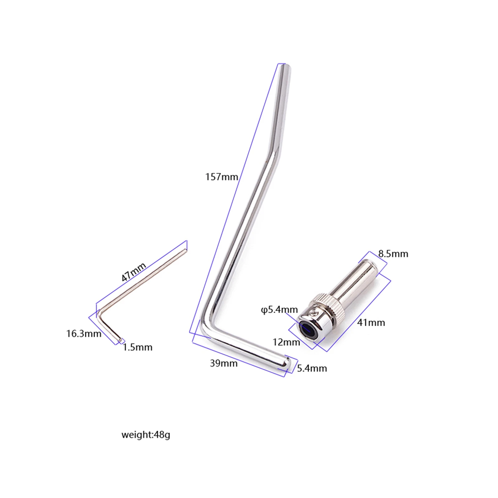 Tremolo Bridge Tremolo Arm Whammy Bar And Arm Socket Jack Tremolo Bridge System for Electric Guitar Accessories Parts