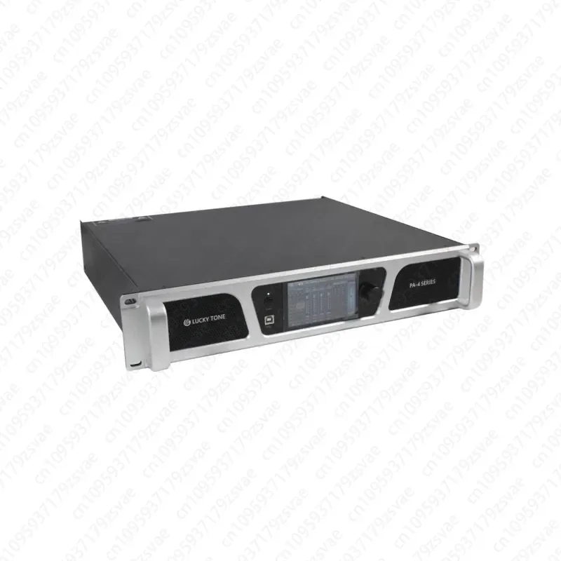 4-Channel digital signal processing amplifier with Dante audio and network control for hotel ballrooms, exhibition centers