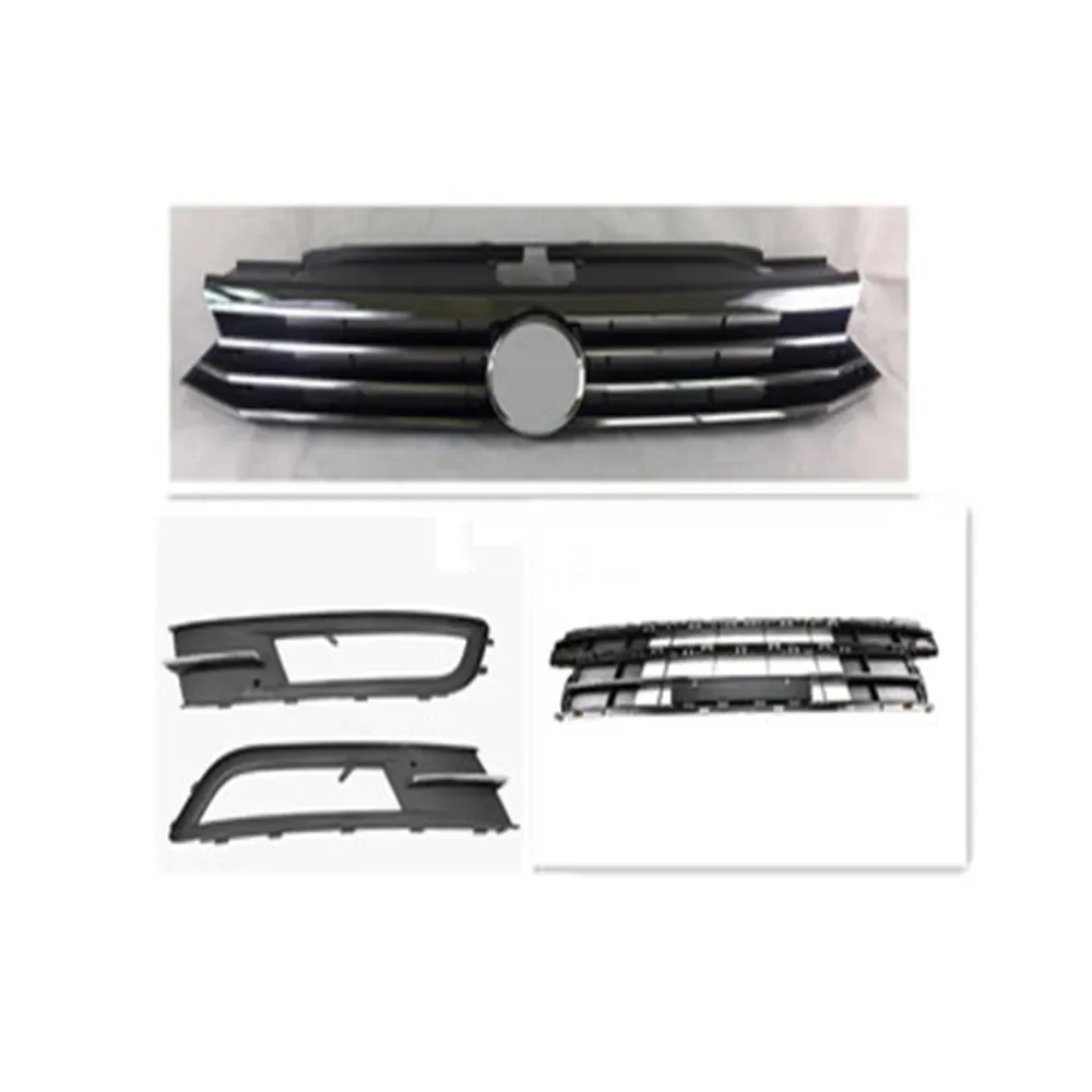 

Qirun Front Bumper grill radiator grille for Volkswagen vw passat b8 2016-18 fog lamp cover для автомобиля