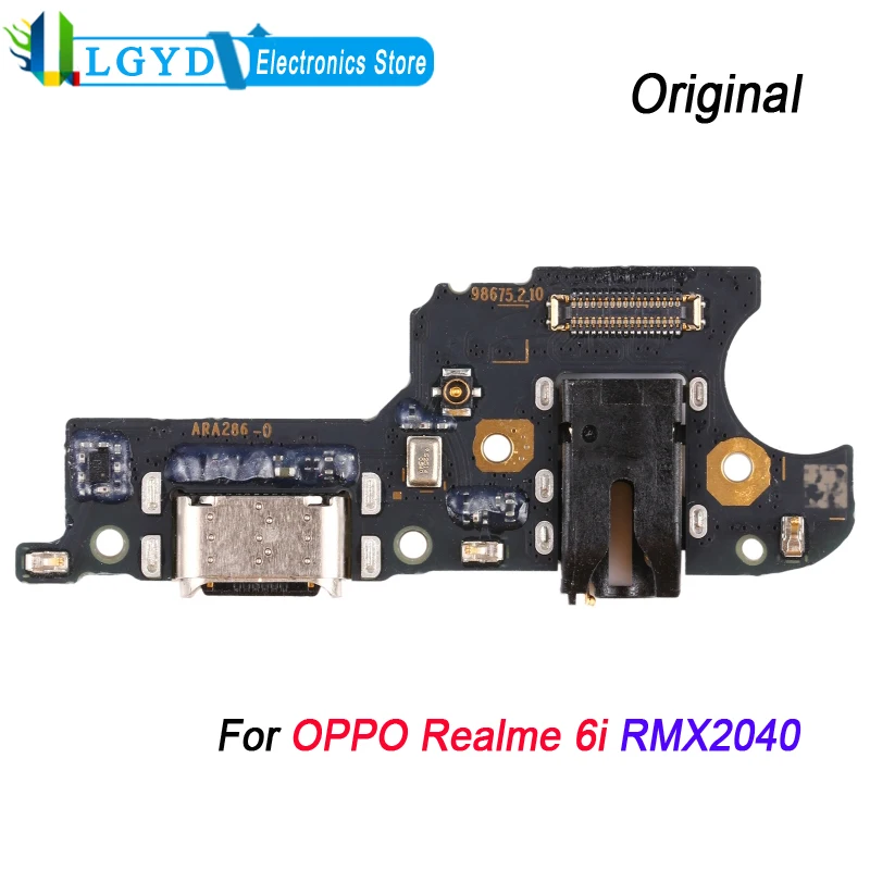 Original Charging Port Board For OPPO Realme 6i RMX2040 USB Charging Dock Repair Replacement