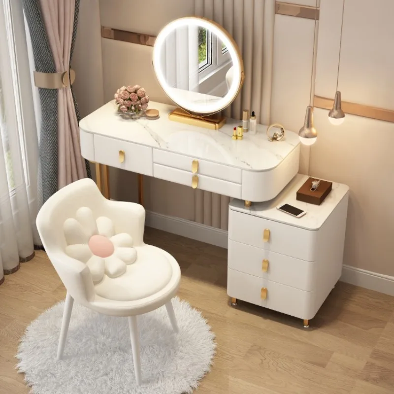 Modern Drawer Luxury Dresser Wooden White Nordic Makeup Mirrors Dressers Bedroom Organizer Wood Meuble Coiffeuse Home Furniture