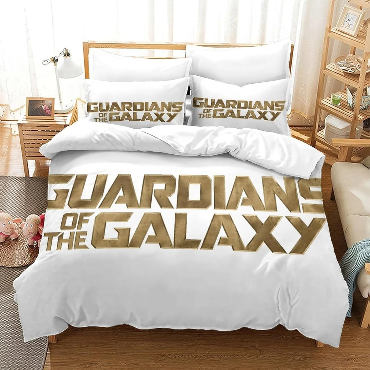 3D Print Marvel Heroes Bedding Set,Guardians of the Galaxy Quilt Cover Pillowcase Comforter king Size Girls Adult Bedding Sets