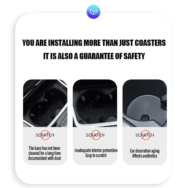 شارة كأس السيارة كوستر مقاوم للماء عدم الانزلاق غربلة واقية تسرب الصحن لتويوتا GR كورولا بريوس أفينسيس غازو سباق تويوتا هايلكس