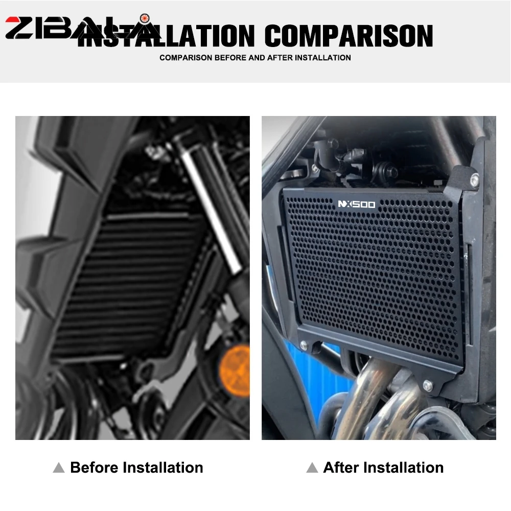 لهوندا NX400 NX500 2023 2024 2025 دراجة نارية الملحقات الحرارة درع عموم خزان الوقود برودة المبرد غطاء حماية الحماية