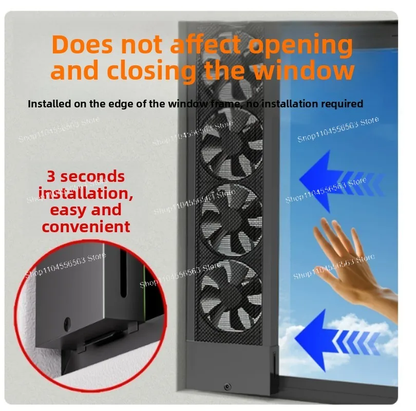 No Punching Exhaust Fan No Installation Powerful Exhaust Fan Household