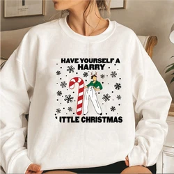 Have Yourself A Harry Little Christmas Sweatshirt Harry Little Christmas Hoodie Women Sweatshirts Xmas Gift Aesthetic Clothes