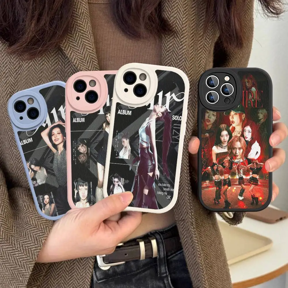 

Singer Idol I-ITZY Phone Cover For IPhone 16 15 14 13 12 11 Pro Max Plus Leather Soft Case