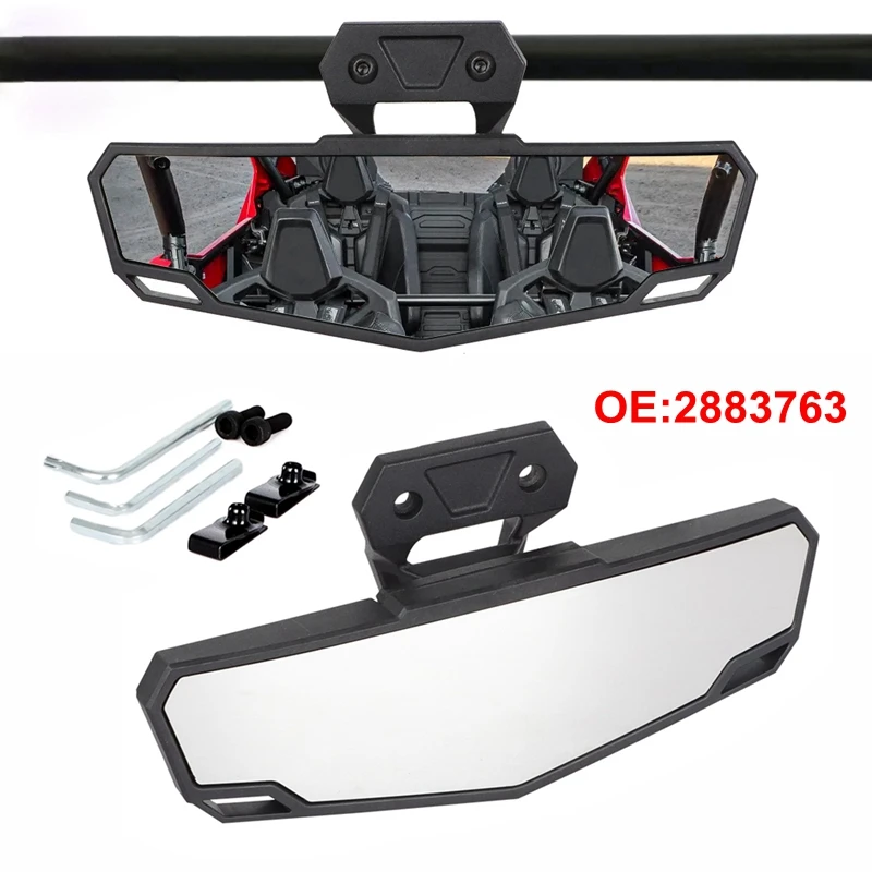 For Polaris RZR XP 1000/ PRO XP 4/ Trail S 900 Turbo R 4 PRO R4 UTV Rearview Center Convex Glass View Mirror Accessory 2883763