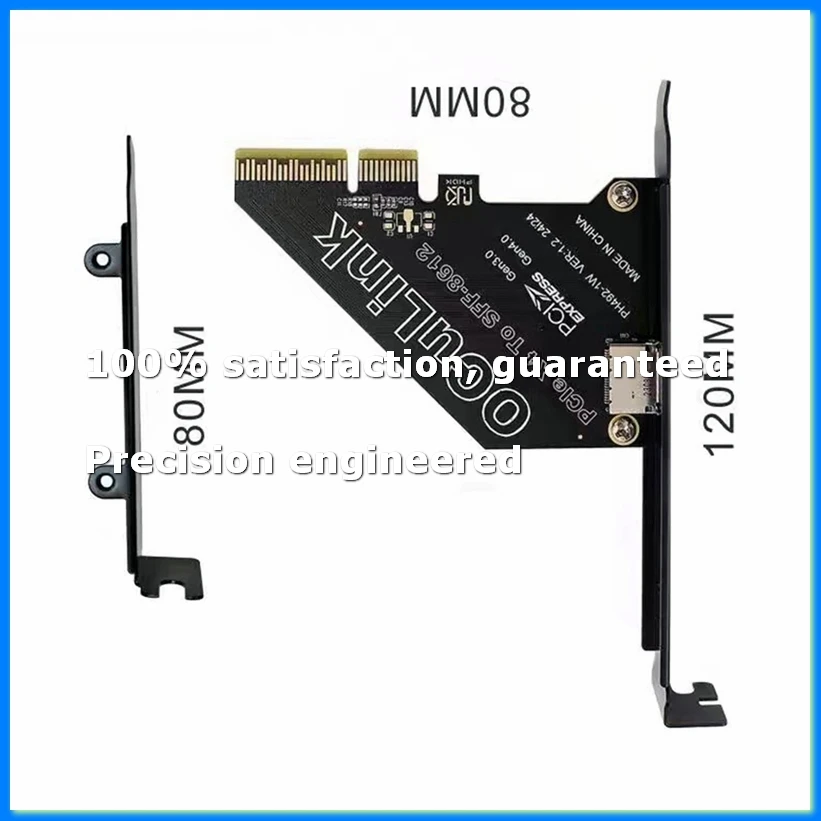 PCIe 4.0 X4 to Oculink SFF8611/8612 Expansion Card to SFF-8639 U.2 SSD for External Graphics Card for Win/Linux-A23R