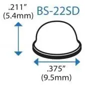 Bumper Specialties Self Adhesive Bumper Feet 0.375