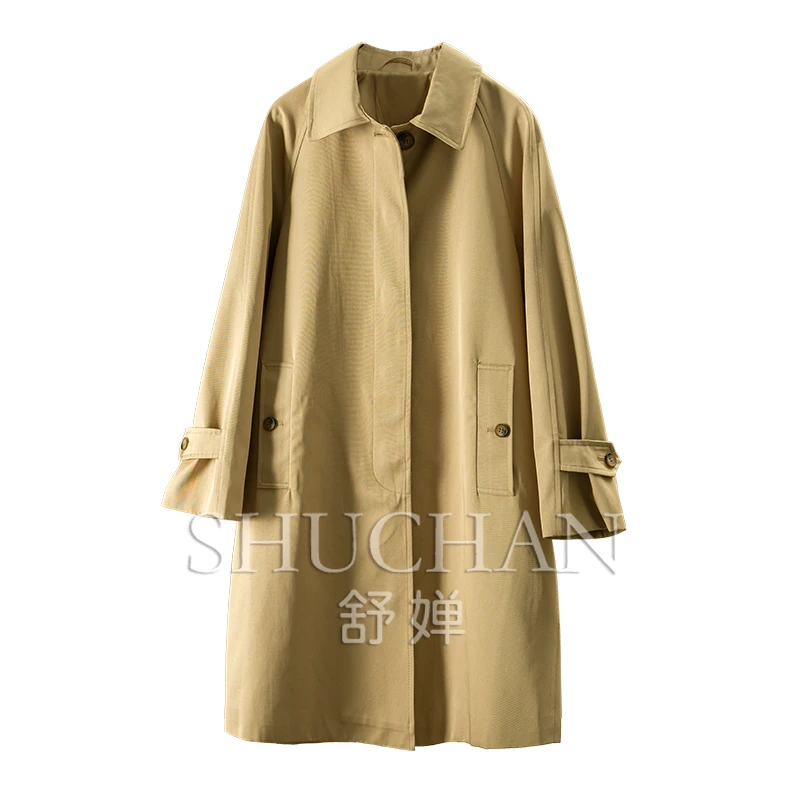 

New Relaxed and Stylish, British Early Autumn + Jane Commuter Medium and Long Trench Coat Female 1Y71