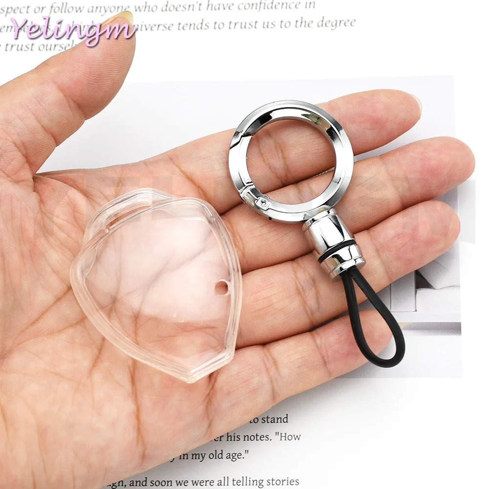 Transparent TPU Auto Shell Fob Bag For Toyota Corolla Camry Reiz RAV4 Crown Avalon Venza Matrix Yaris 4Runner Car Key Case Cover