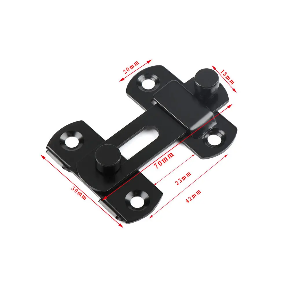 3Pcs Heavy Duty Sliding Door Lock Latch Bolt Stainless Steel for Interior Exterior Sliding Barn Doors Security Door Lock Bolt