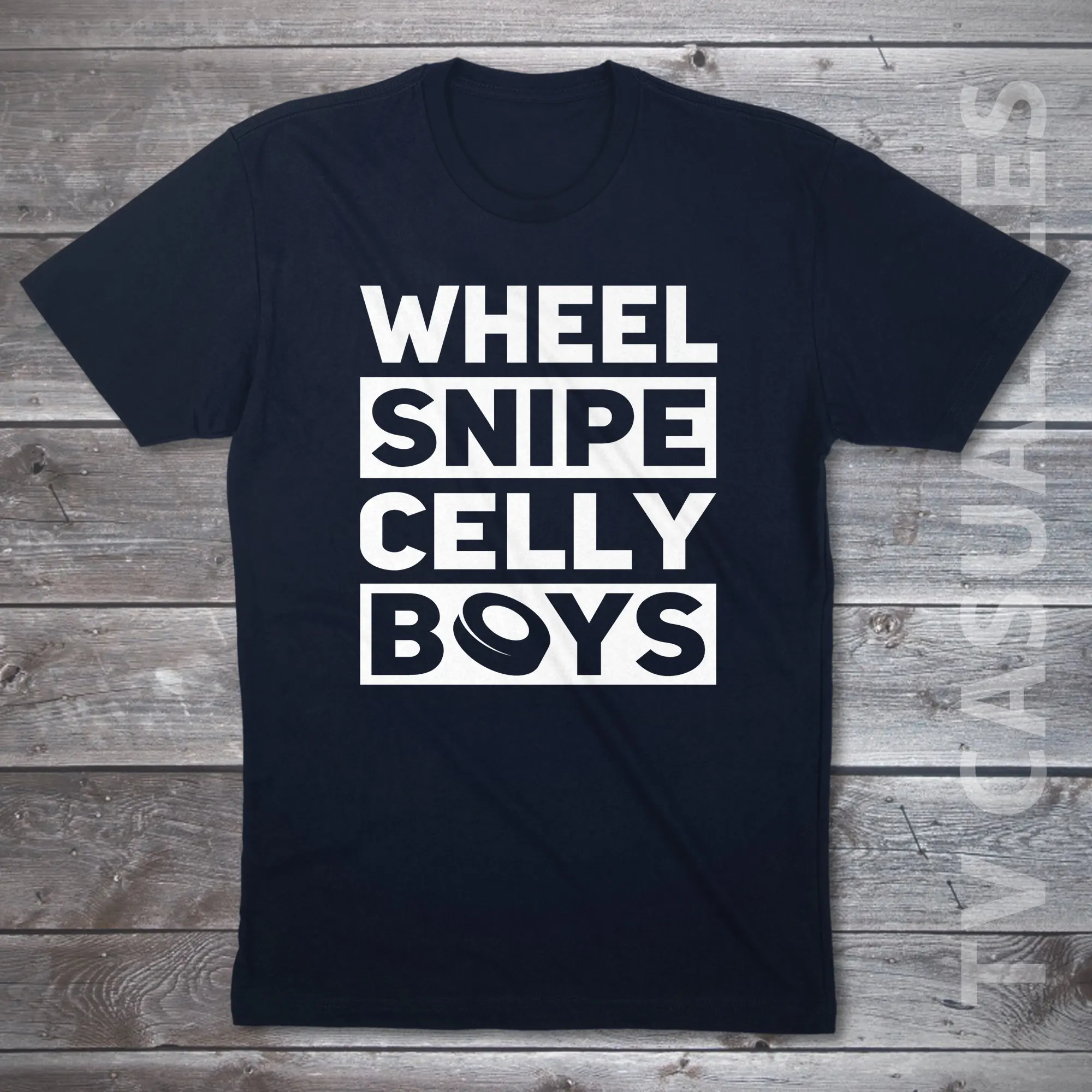 Wheel Snipe Celly Boys Mens T Shirt Or Funny Pop Culture