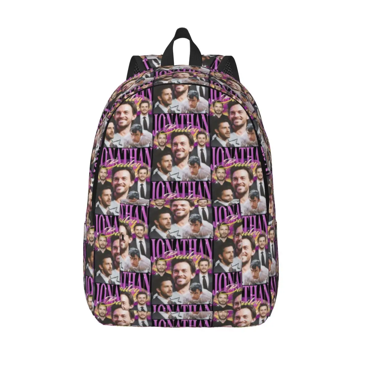 Pop English Jonathan Bailey Actor Backpack for Preschool Primary School Student Bookbag Boy Girl Kids Canvas Daypack Sports
