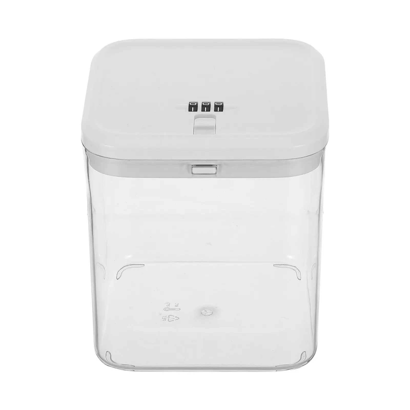 Transparent Lock Box Childproof Combination Lock Fridge Storage Organizer Snack Medicine Safe Locked Food Container Secure