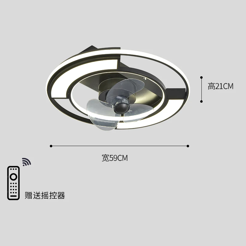 مصابيح سقف حديثة مع مصباح LED ، مروحة سقف قابلة للطي ، مصباح غرفة النوم ، إضاءة غرفة المعيشة