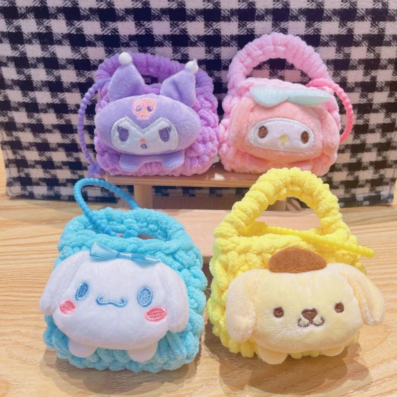 

Kawaii Sanrio брелок аксессуары Kuromi брелок кукла Cinnamoroll плюшевая игрушка My Melody плюшевая сумка кулон Hello Kitty подарок для девочки
