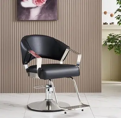 High-end barber shop haircut chair, hair salon special hairdressing chair, simple, rotatable, lifting, ironing and dyeing chair,