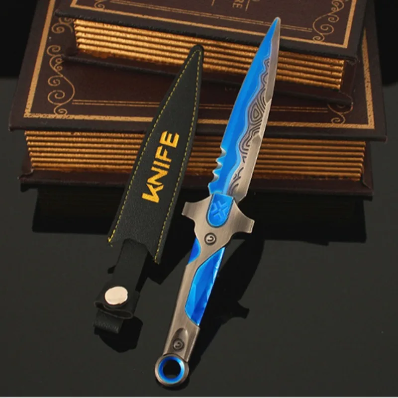 발로란트 무기 VCT LOCK // in Misericordia 야광 나이프 게임 주변기기, 21cm 금속 사무라이 소드 모델 장식품, 선물 장난감