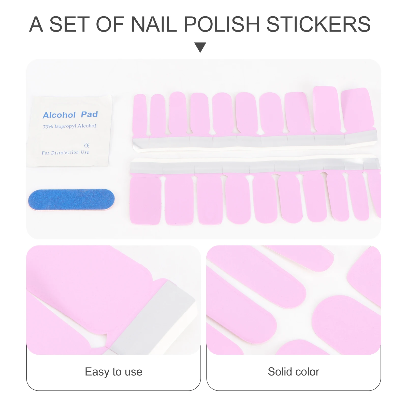 ملصقات فنية بلون سادة، شارات ساحرة للنساء والفتيات، ديكور مانيكير ممتاز، إكسسوار هدايا بنفسك، أحمر سهل الاستخدام