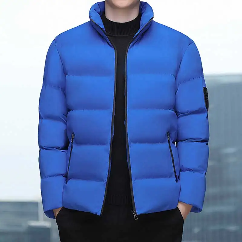 New Autumn Winter Classic Jacket Men Plush Thick Warm Parka Men Loose Windproof Bread Jacket Men Outdoor Casual Coat Male