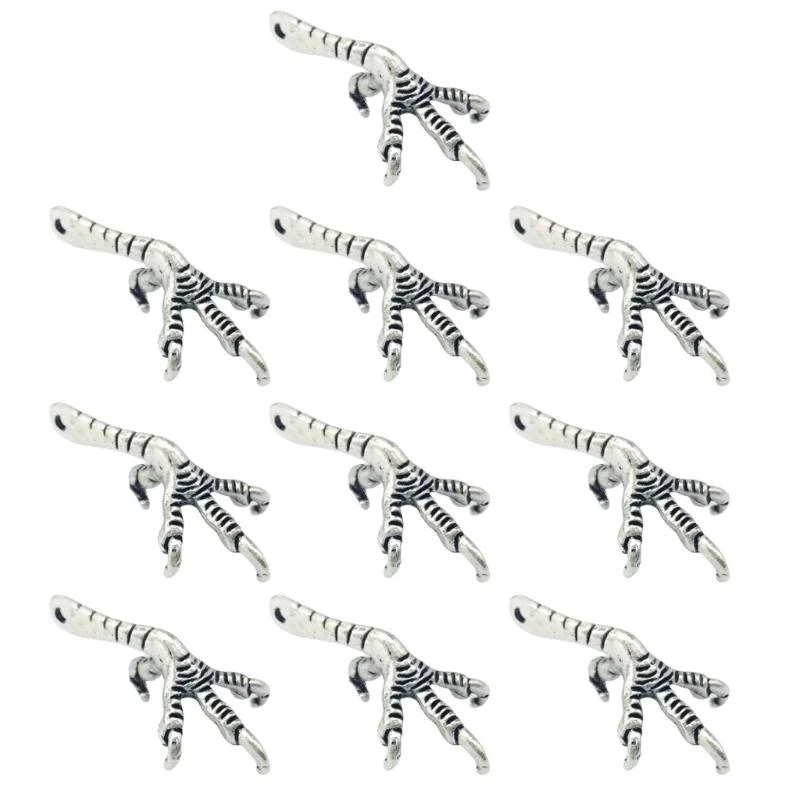 

10PCS Retro Bird Claw Pendants Jewelry Making Accessories Alloy Texture Jewelry Pendant Suitable for Jewelry Making