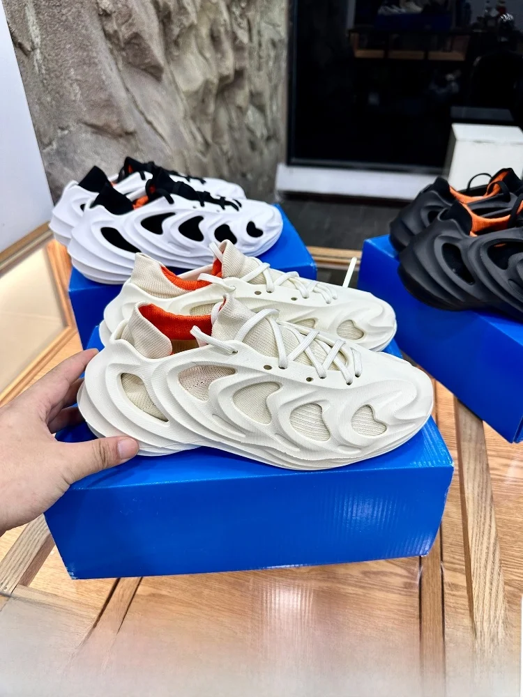 

Модные повседневные туфли с отстегивающимися вязаными накладками на подошву, экологичные, из ЭВА, легкие, на плоской подошве, с круглым носком, летние