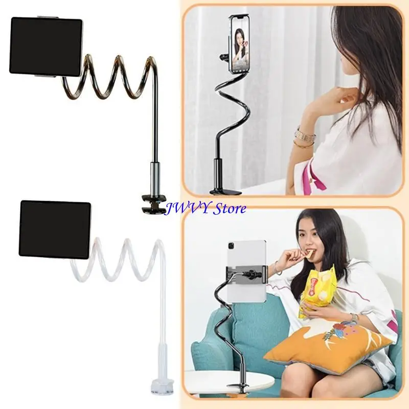 حامل تابلت 573A معقوفة للسرير، حامل ذراع مرن قابل للتعديل #4