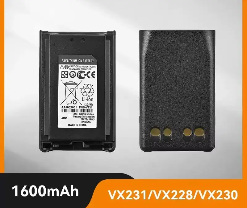 new for  Vertex Standard FNB-V131  FNB-V131Li  VX-231/ VX-228/ VX-230  1650mah  Walkie-talkie battery