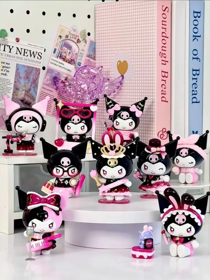 

Toptoy Kuromi Sparkling Idol Series Сюрприз слепая коробка милая кукла настольный орнамент модный коллекционный подарок