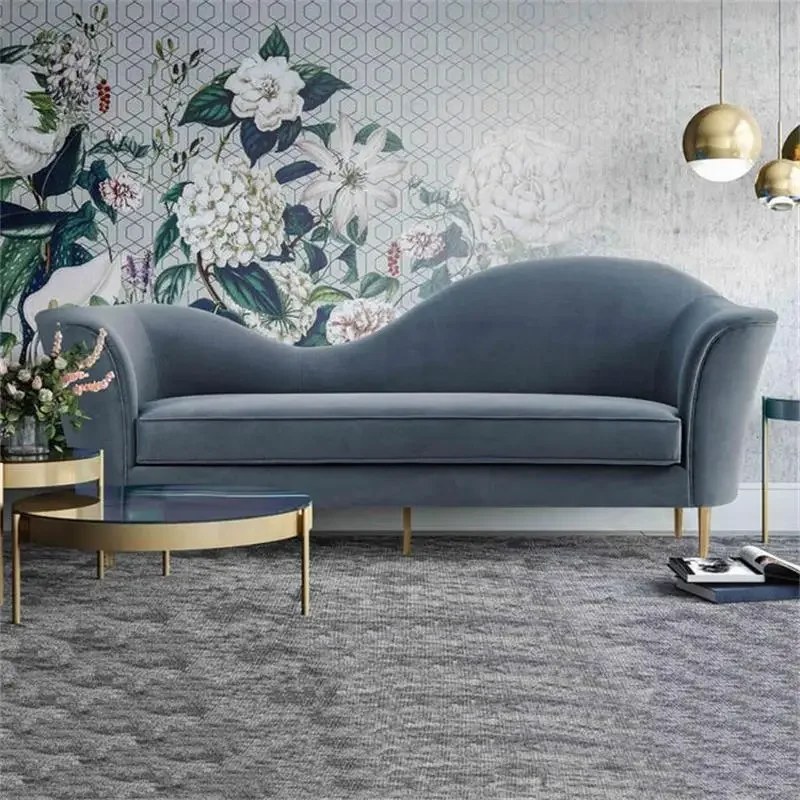 XK Nordic Light Luxury Beauty Salon Fabric Sofa Simple Modern Living Room Clothing Store Chaise Longue