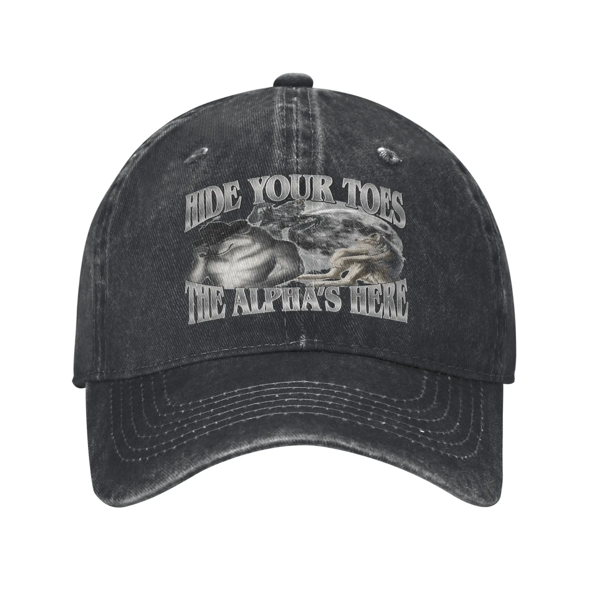 Alpha Werewolf Hide Your Toes Funny Bootleg Meme Cap  Humor Baseball Cap Hats Visor Protection Snapback Cotton tops gorras