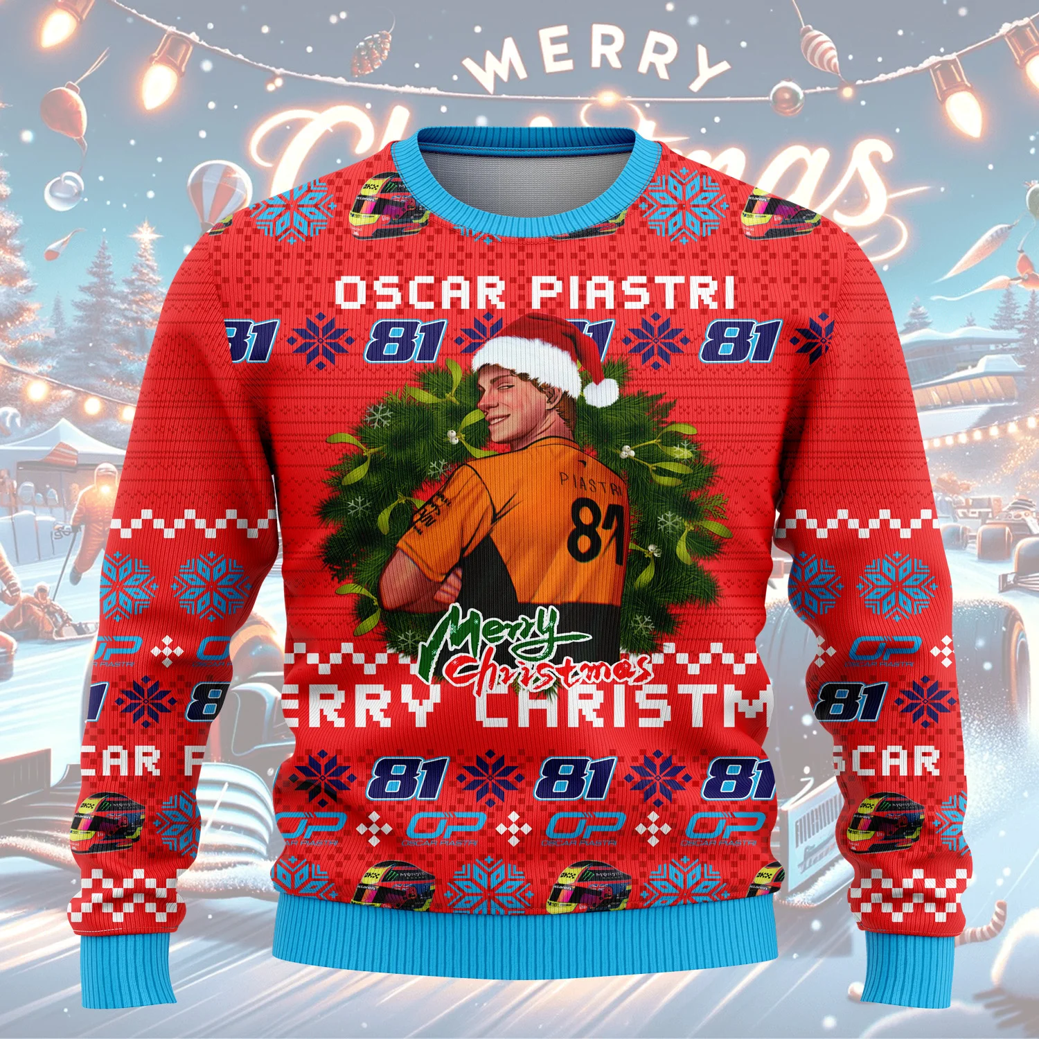 2025 أوسكار بيستري عيد الميلاد الاحتفال البلوز OP 81 نمط عشاق الشتاء مروحة أنيقة عارضة البلوز