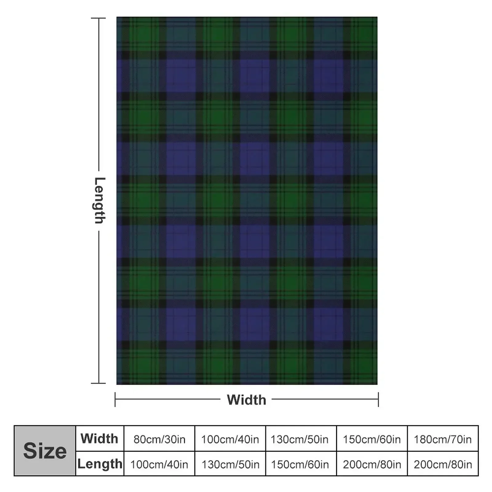 Black Watch Tartan Throw Blanket Polar Blankets For Sofas Designers Stuffeds Soft Beds anime Blankets