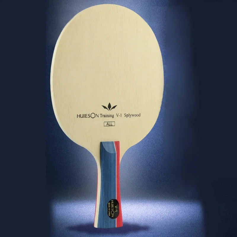 Table Tennis Racket Ping Pong 5 Layers Medium Speed Ping Pong Racket Wood Beige Blade Shakehand Grip/Pen-hold Grip Rackets