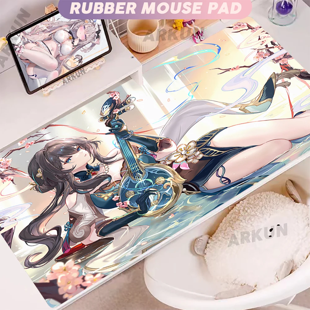 

900x400 Large Hot Cute Girl Ruan Mei Luxury Top Honkai Star Rail Gaming Mouse Pad Gamer Big Computer Gaming Keyboard Desk Pad