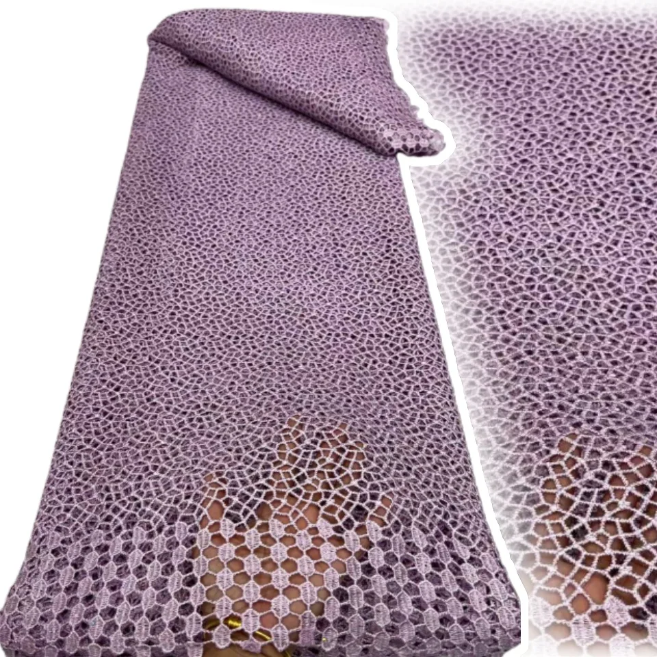 

Желтое африканское кружево гипюр с крупными вышивками, ткань 2025 года, роскошное нигерийское кружево-шнурок для женских вечерних платьев, шитье, 2210