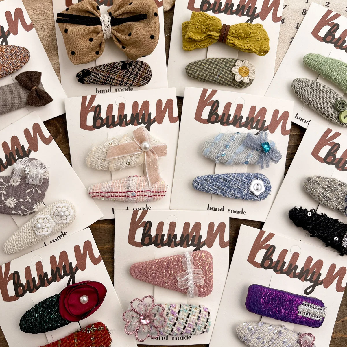 

Заколки для волос для девочек с цветами, разноцветные заколки-защелки, тканевые заколки-зажимы ручной работы, детские аксессуары для волос