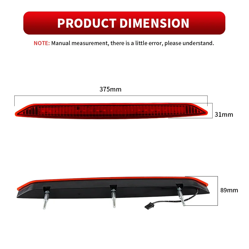 LED Car Third Brake Light Red/Black Lens Tail Rear Stop Signal Lamp For BMW Z4 E85 2002-2009 OEM#:63256930246  Auto Accessories - view 2