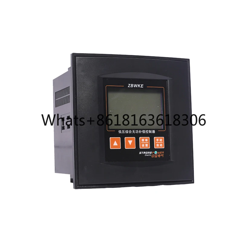 Low voltage intelligent capacitive reactive power factor compensation controller panel