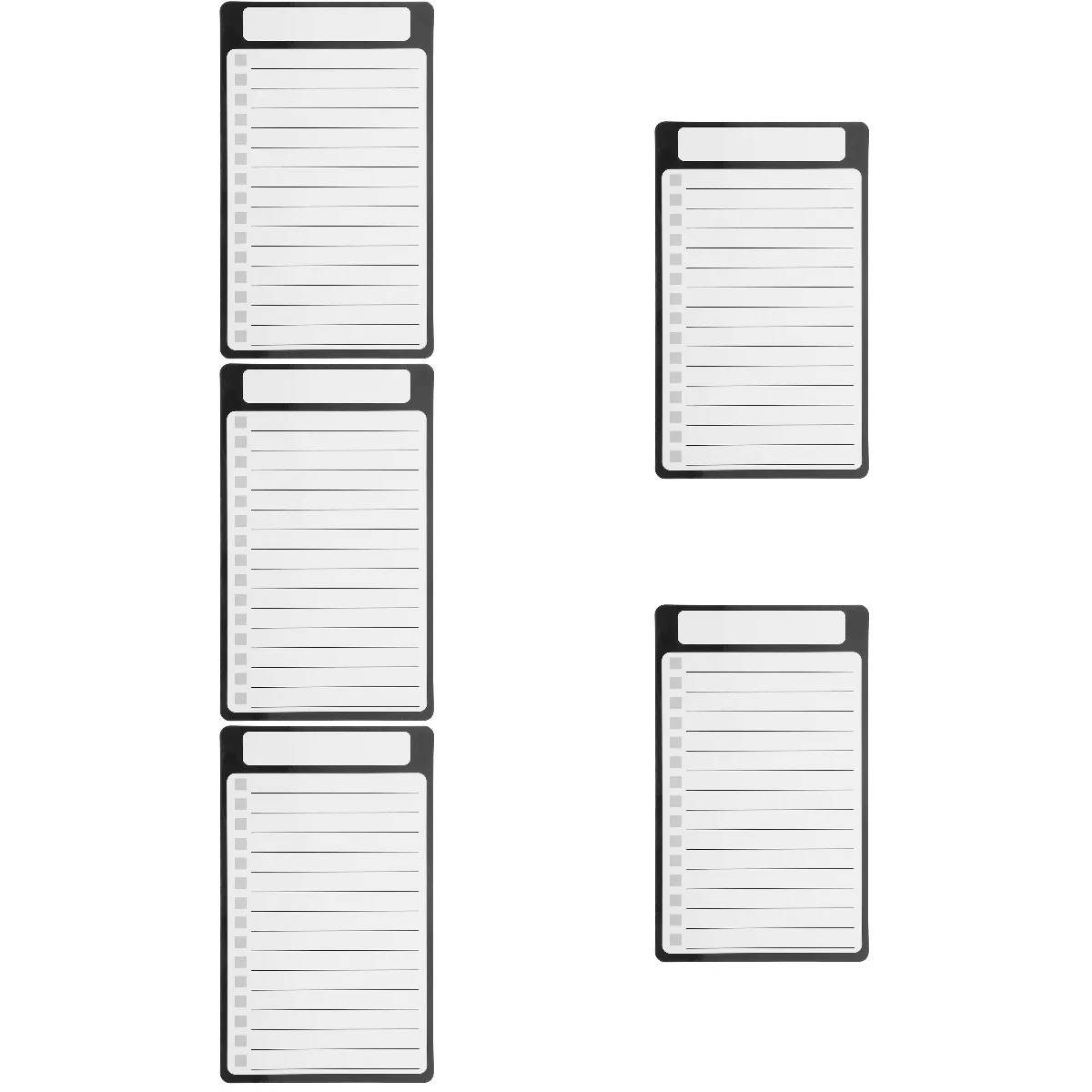 

5pcs Set of 5 Magnetic Grocery List Note Pad for Fridge Shopping Notepads Refrigerator Memo